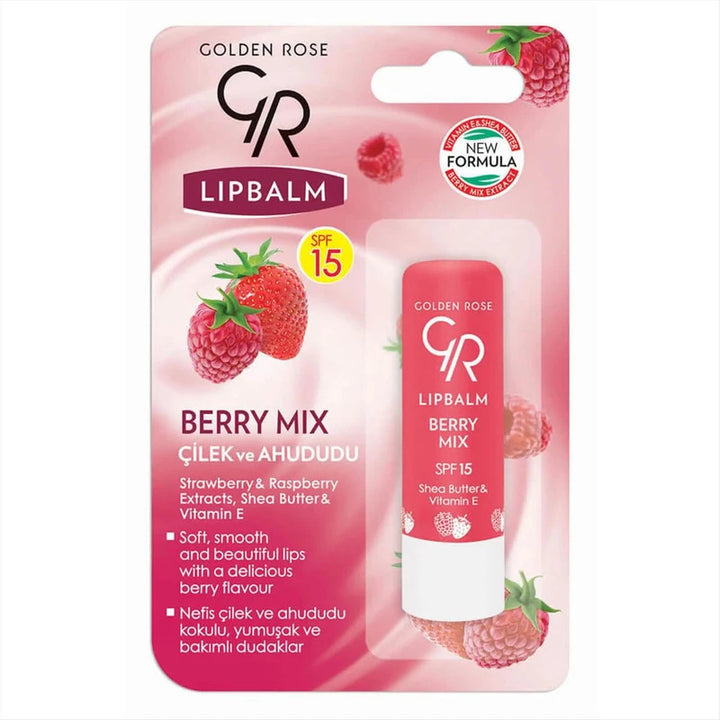 GOLDEN ROSE Lip Balm Spf15 - 4.5g | كولدن روز مرطب شفاه مع spf15 - 4.5 غرام