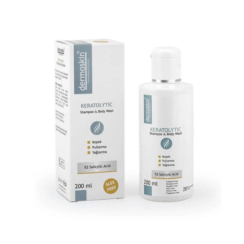 dermo skin Keratolytic Hair and Body Shampoo - 200ml | ديرمو سكين شامبو للشعر و الجسم - 200 مل
