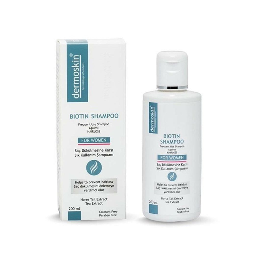 dermo skin Biotin Shampoo For Women - 200ml | ديرمو سكين شامبو البايوتين للنساء - 200 مل