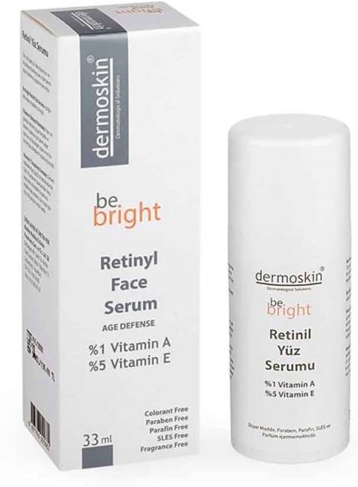 dermo skin Be Bright Retinyl Face Serum - 33ml | ديرمو سكين سيروم الريتينل المفتح للوجه - 33 مل