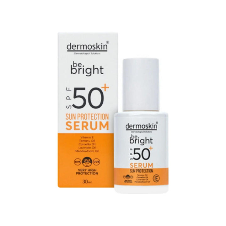 dermo skin Be Bright Sun Protection Serum SPF50+ 50 - 30ml | ديرمو سكين سيروم واقي شمسي spf50+ - 30 مل