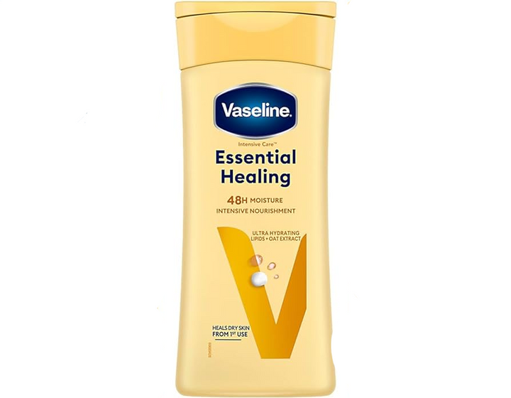 VASELINE Essential Healing 48h - 200ml | فازلين لوشن مرطب و مغذي للبشرة الجافة لمدة 48 ساعة - 200 مل