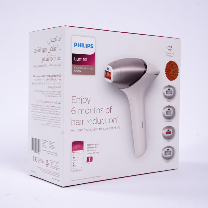 PHILIPS Lumea IPL 9000 Series 450,000 Pulse IPL Hair Removal Device |  فيليبس لوميا جهاز ازالة الشعر بالليزر موديل 9000 ب 450 الف ومضة