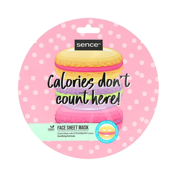 Sence Beauty Calories Don't Count Here Face Sheet Mask - 20ml | سينس بيوتي ماسك ورقي للوجه - 20 مل