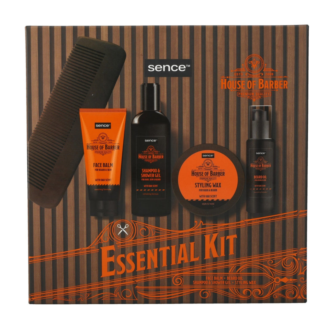 Sence Beauty Collection Giftset For Men House Of Barber - 5pcs - 75mlx75gx150mlx60ml | سينس بيوتي مجموعة العناية بالرجل - 5 قطع