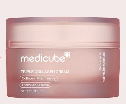Medicube Triple Collagen Cream Niacinamide Hydrolyzed Elastin - 50ml| -50 ميديكيوب كريم الكولاجين الثلاثي مع النياسيناميد والإيلاستين