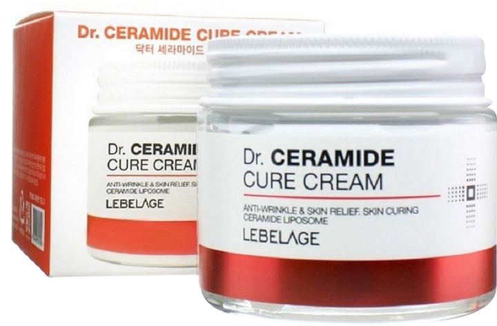 Lebelage Anti- Wrinkle & Skin Relef Skin Curing Ceramide Liposome - 70ml | ليبلاج كريم مرطب ومضاد للتجاعيد سيراميد ليبوزوم - 70 مل