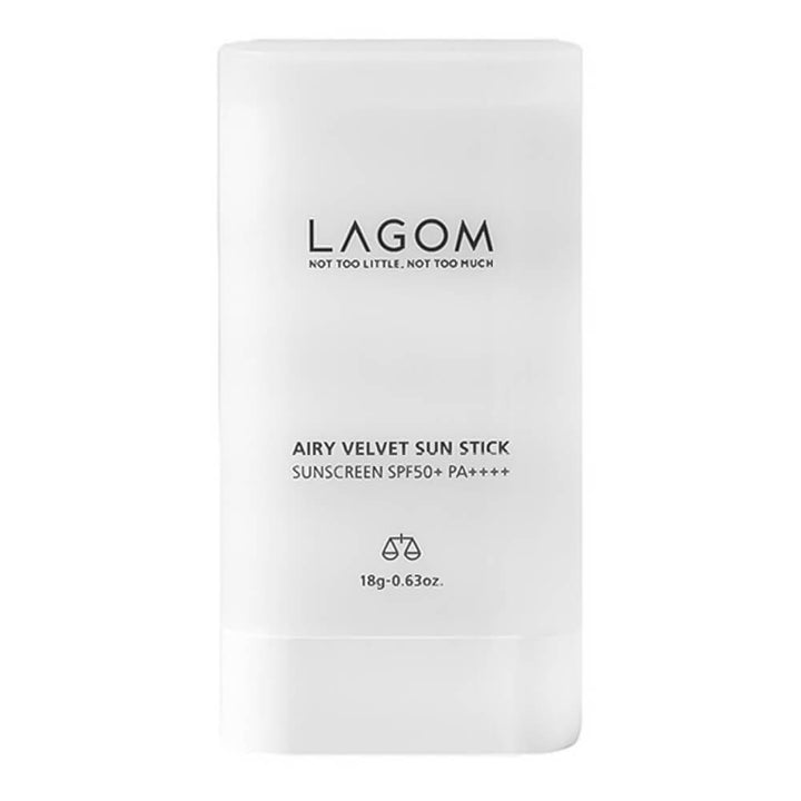 LAGOM Airy Velvet Sun Stick SPF50+ PA++++ - 18g | لاجوم ستيك واقي شمسي مخملي و خفيف spf50+ - 18 غرام