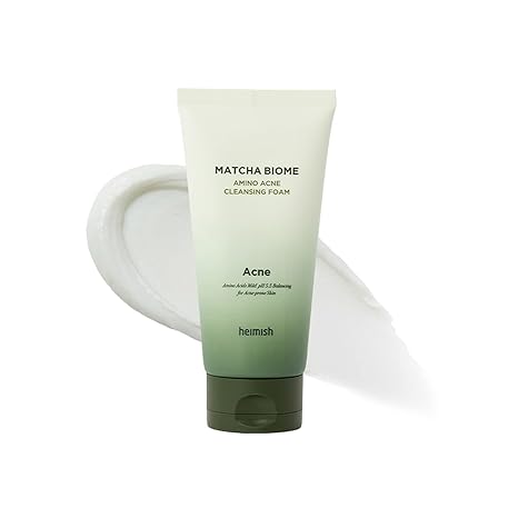 heimish Matcha Biome Amino Acne Cleansing Foam - 150g | هيميش غسول رغوي للبشرة المعرضة لحب الشباب - 150 غرام