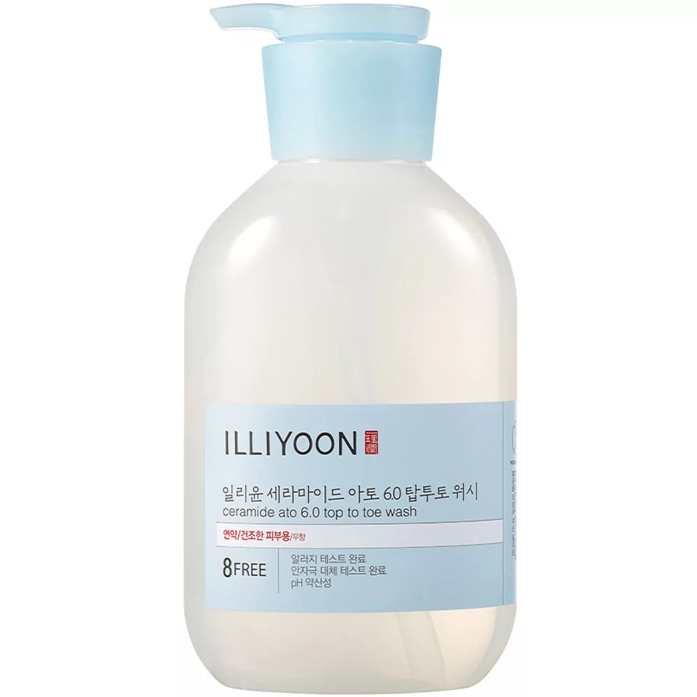 illiyoon Ceramide Ato 6.0 Top To Toe Wash - 500ml | الييون غسول السيراميد للجسم و الشعر - 500 مل