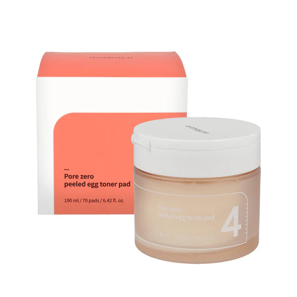 Numbuzin Pore Zero Peeled Egg Toner Pad - 70 Pads | نمبوزين وسادات التونر المقشرة - 70 قطعة