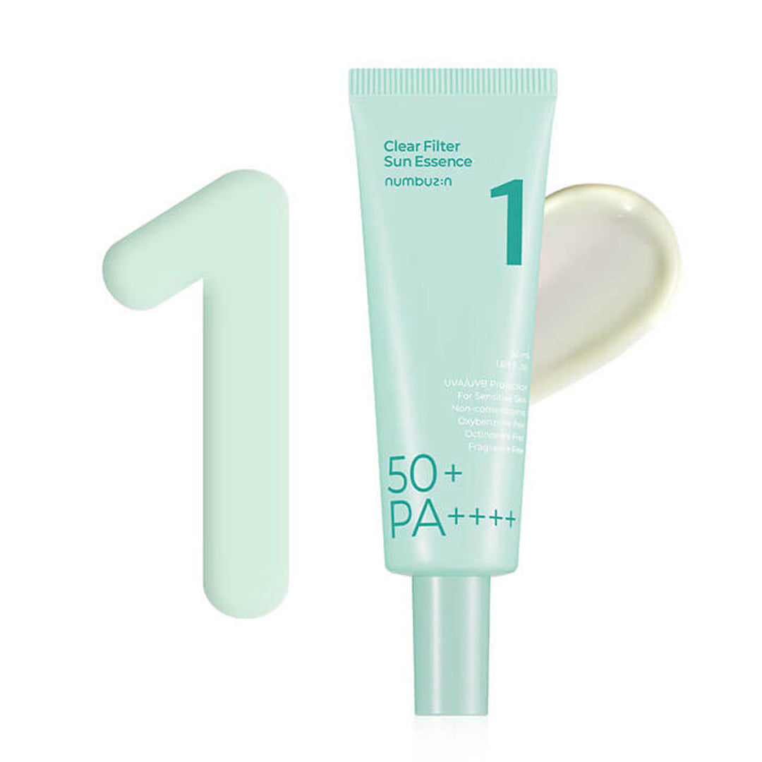 Numbuzin No. 1 Clear Filter Sun Essence SPF50+ PA+++ - 50ml | نمبوزين كريم واقي شمسي spf50+ - 50 مل