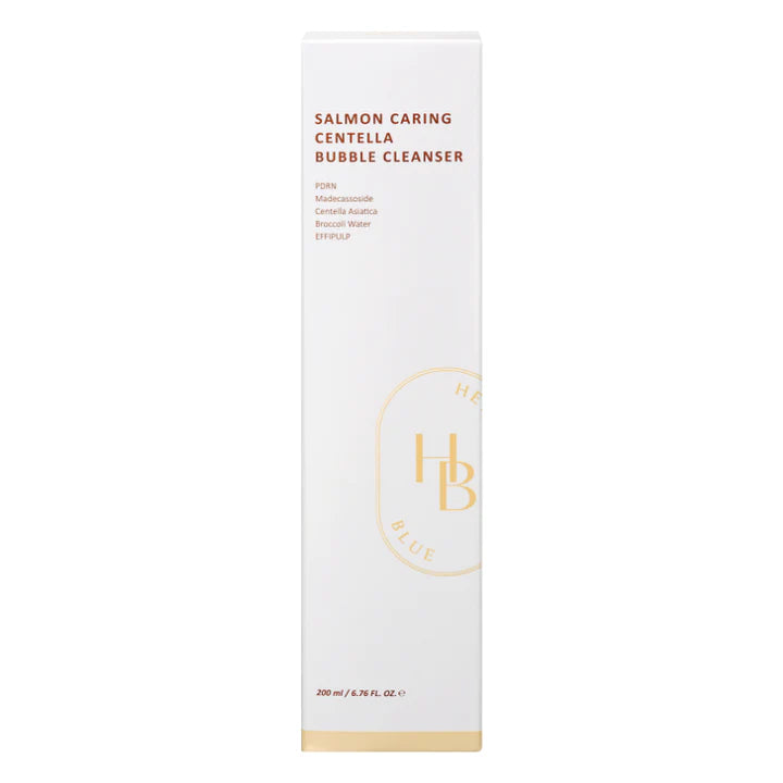 HEVEBLUE Salmon Caring Centella Bubble Cleanser - 200ml | هيفي بلو غسول رغوي بالسينتيلا و السالمون - 200 مل