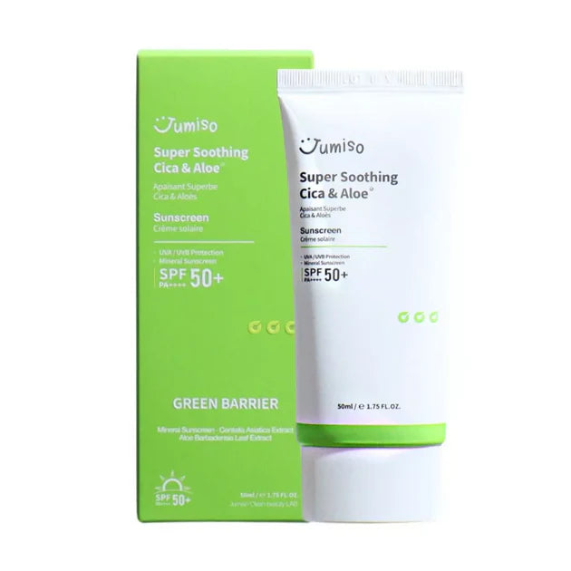 Super Soothing Cica & Aloe Sunscreen SPF50+ PA++++ - 50ml | جوميسو واقي شمسي فيزيائي بالسيكا و الالوفيرا spf50+ - 50 مل