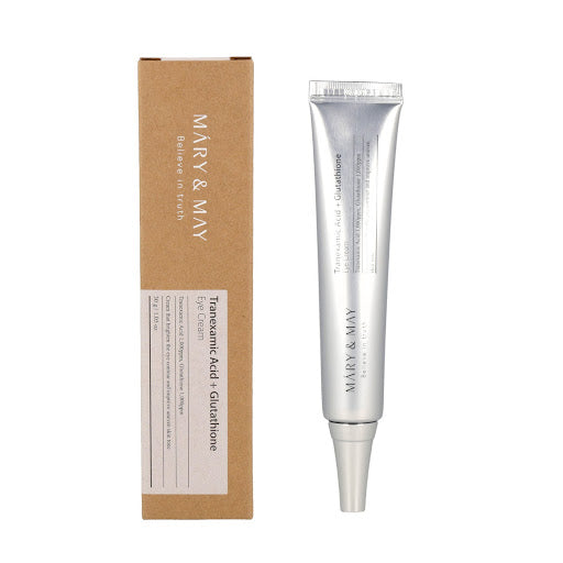 MARY & MAY Tranexamic Acid + Glutathion Eye Cream - 30ml | ماري اند ماي  كريم العين بحمض الترانيكساميك + الجلوتاثيون - 30 مل