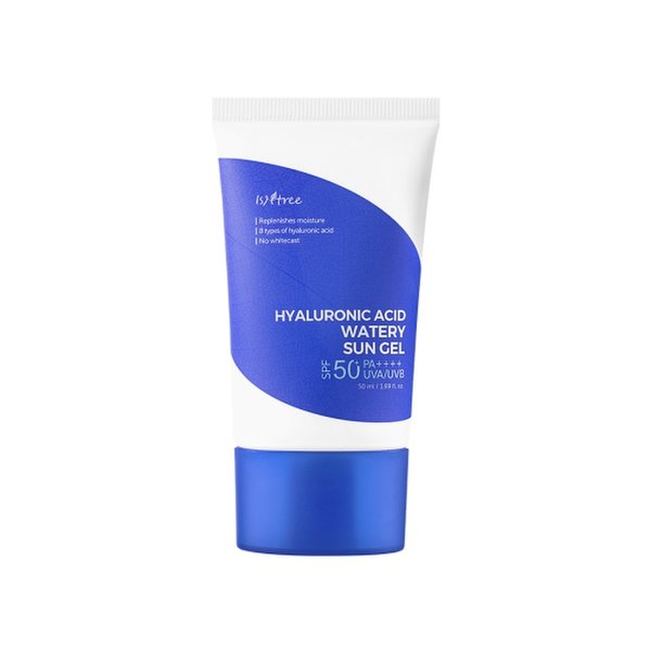 ISNTREE hyaluronic acid water sunscreen gel spf50 - 50ml | إيسنتري واقي شمسي مائي بالهيالورونيك اسيد spf50 - 50 مل