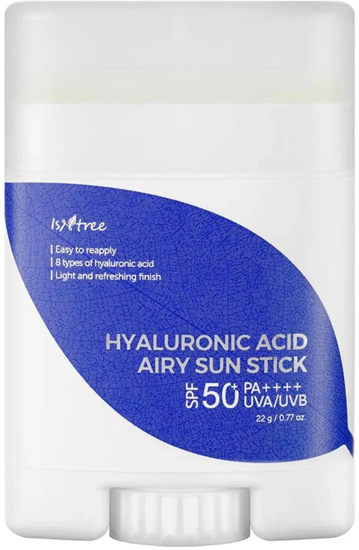 ISNTREE Hyaluronic Acid Airy Sun Stick SPF 50 - 22g | إيسنتري عصا واقي شمسي بالهيالورونيك اسيد Spf50+ - 22 غرام