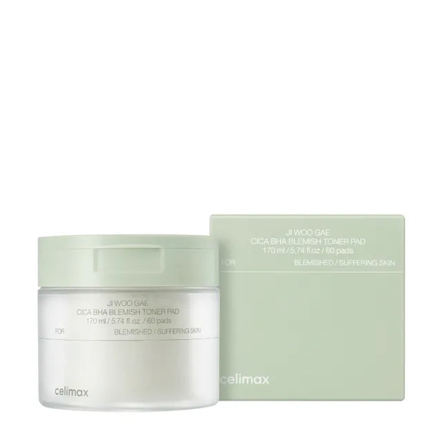 celimax Ji Woo Gae Cica BHA Blemish Toner Pad - 170ml | سيليماكس فوط تونر بالسيكا و ال BHA - 170 مل