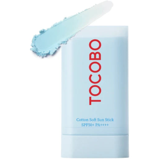 TOCOBO Cotton Soft Sun Stick Spf 50+ PA - 19g |  توكوبو واقي شمسي ستيك بمستخلص بالقطن Spf50+ - 50 مل