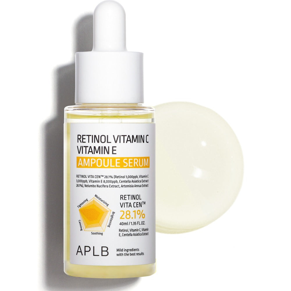 APLB Retinol Vitamin C Vitamin E Ampoule Serum - 40ml | سيروم الريتينول و فيتامين سي و اي - 40 مل