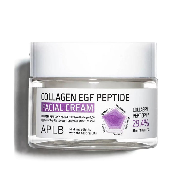 APLB Collagen EGF Peptide Facial Cream - 55ml | اي بي ال بي كريم الوجه بالكولاجين و الببتيدات - 55 مل