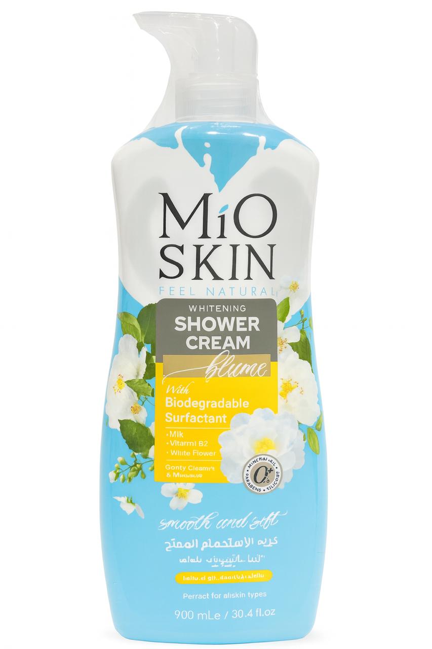 MIO SKIN Shower Gel Cream Biodegradable Sirhactant - 900ml | ميو سكين جل الاستحمام - 900 مل