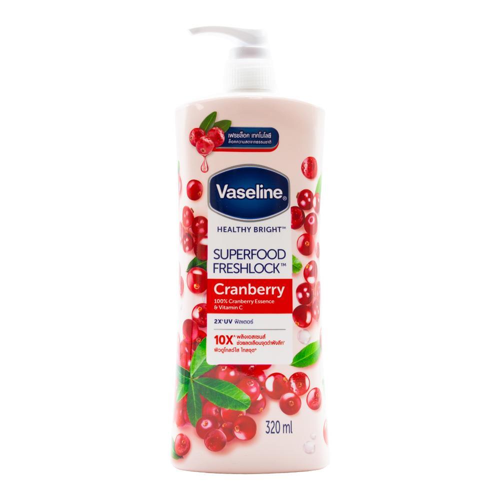 Healthy Bright Superfood Freshlock Cranberry - 320ml| فازلين لوشن برائحة التوت البري -320مل