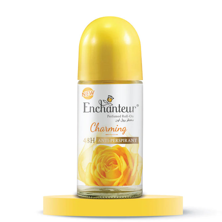 Enchanteur Charming Perfumed Roll-on Deo 48 H - 50ml| انشانتر مزيل تعرق رول معطر  يدوم 48 ساعة