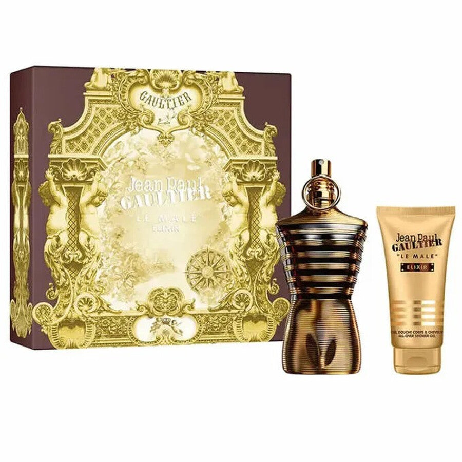 Jean Paul Gaultier SET LE MALE ELIXIR PARFUM 125ML + GEL DE DUCHA 75ML| جان بول غوتييه سيت عطر الكسير للرجال - 125 مل + 75 مل جل استحمام