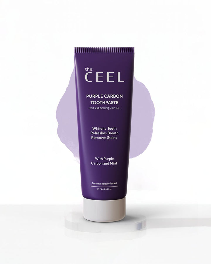 the CEEL Purple Carbon Toothpaste With Purple Carbon And Mint - 75g | ذا سيل معجون أسنان بالكربون والنعناع - 75 غ