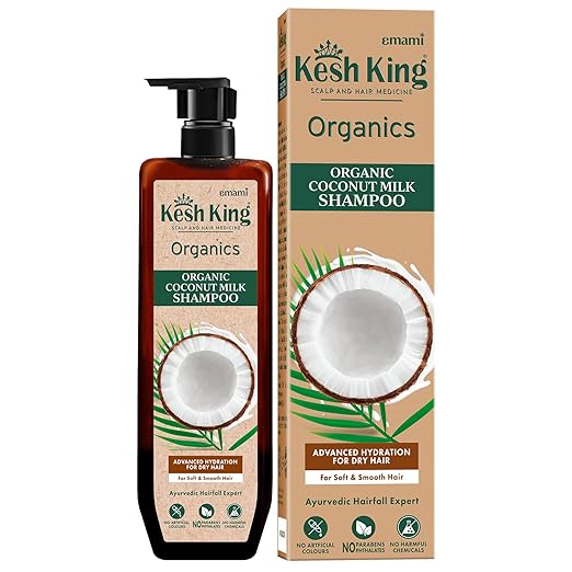 Kesh King Organic Coconut Milk Shampoo - 300ml | كيش كينغ شامبو زيت جوز الهند للشعر الجاف - 300 مل