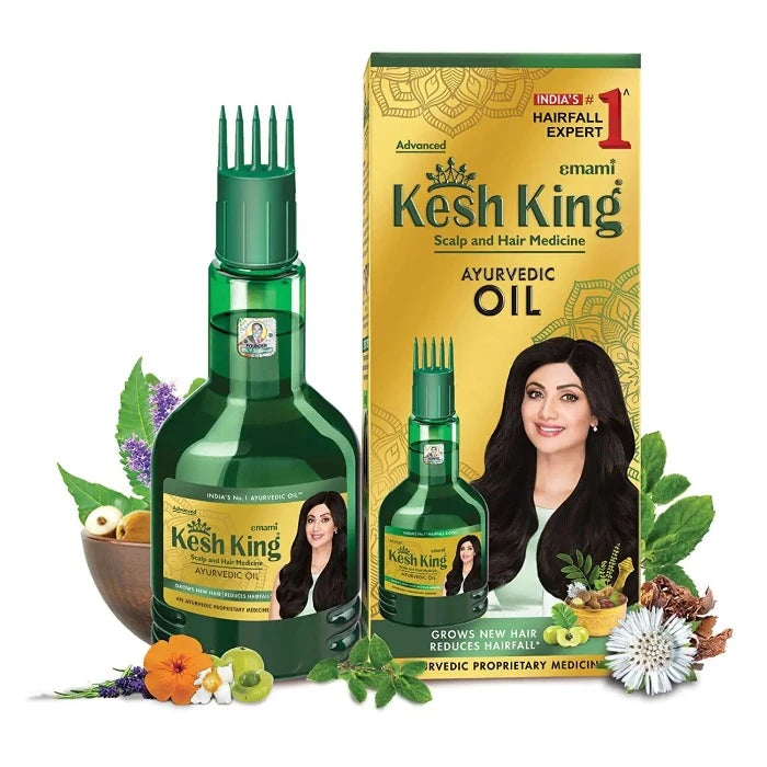 Kesh King Scalp And Hair Medicine Ayurvedic Oil - 300ml | كيش كينج زيت للفروة و الشعر - 300 مل