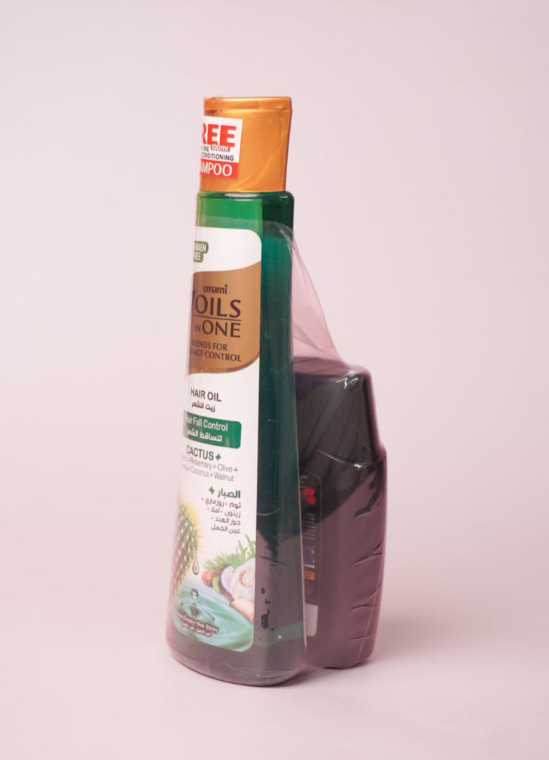 Emami 7 Oils In One Cactus Oil + Conditioner Gift | ايمامي 7 اويلز ان ون + بلسم هدية