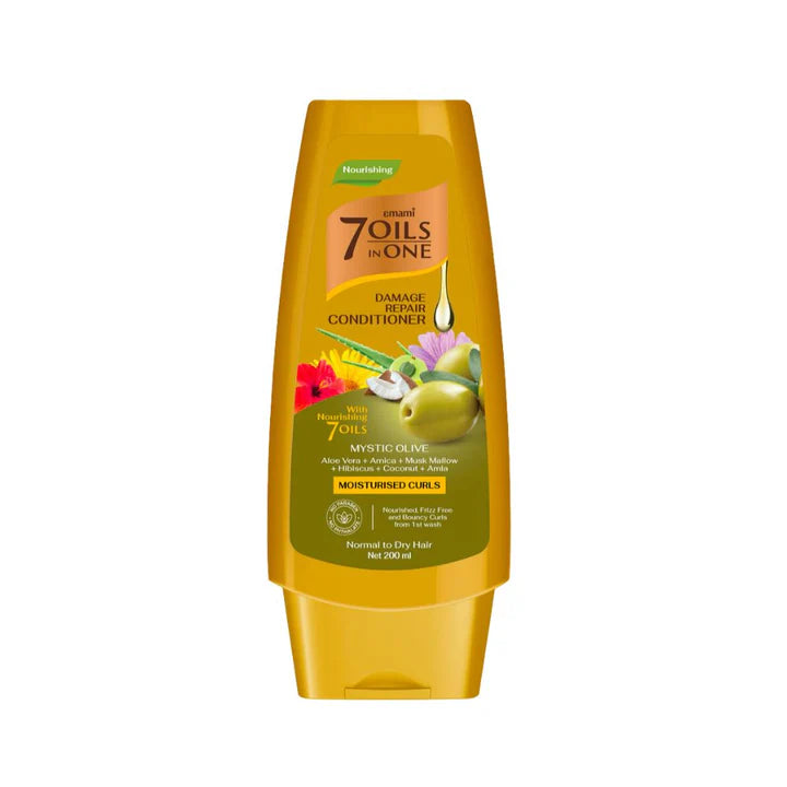 Emami 7 Oils in One One Damage Repair Conditioner Mystic Olive - 400ml | امامي بلسم الزيتون للشعر المتضرر - 400 مل