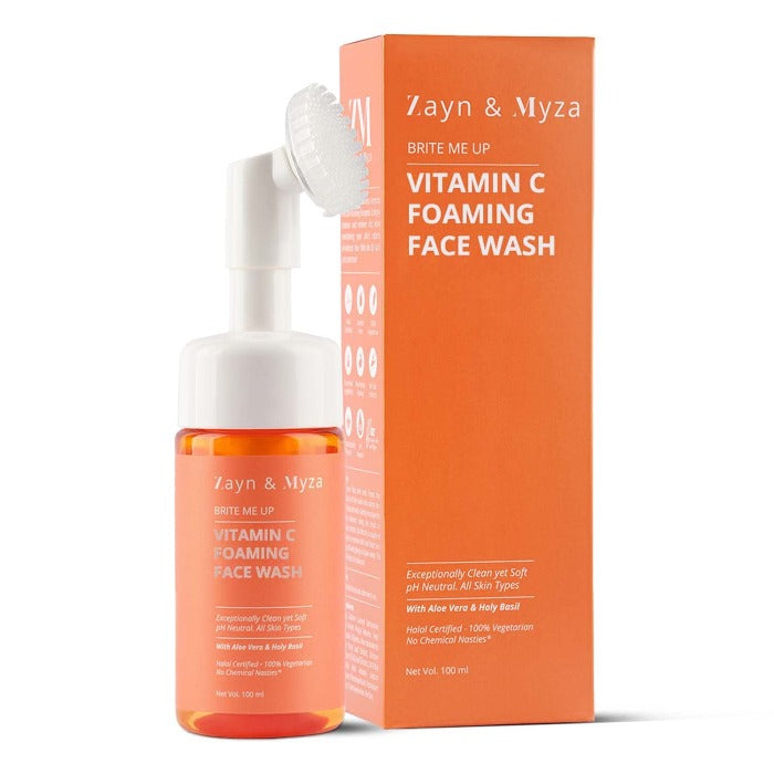 ZM Vitamin C Foaming Face wash - 100ml | زد ام غسول رغوي للوجه بالفيتامين سي - 100 مل