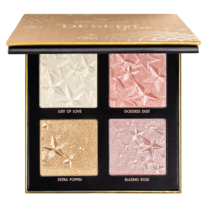 FOREVER52 The Desert Glow Palette Highlighter - 5.3gx4 | فوريفر52 باليت هايلايتر - 5.3 غرام