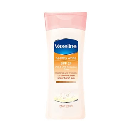 Vaseline Hand Body Lotion SPF 24 Healthy Bright - 200ml | فازلين لوشن لليدين مع عامل حماية 24 - 200 مل