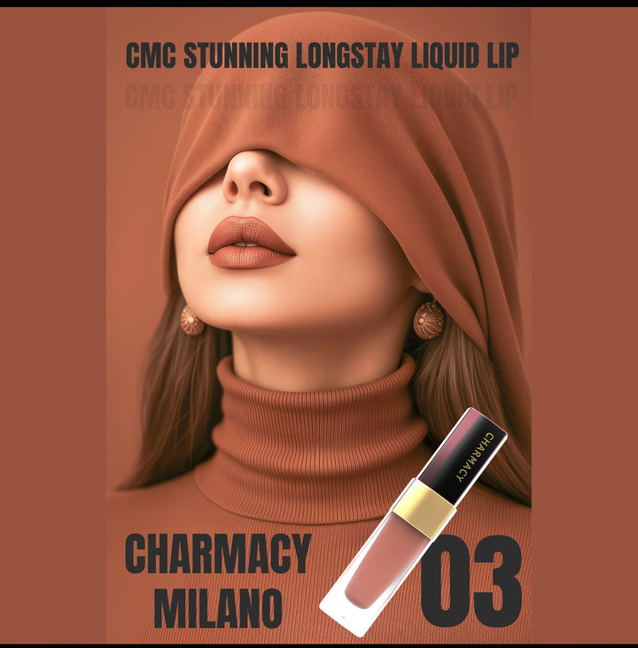 CHARMACY Milano Stunning Longstay Liquid Lip - 5.6ml | شارمسي ميلانو أحمر شفاه طويل الأمد مات - 5.^ مل