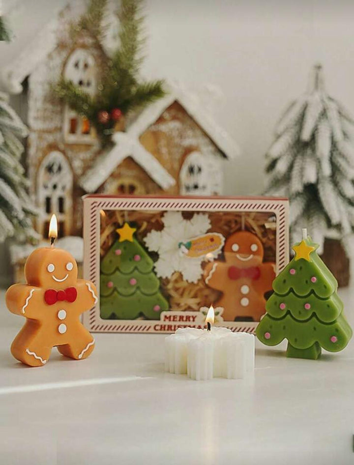 3 pieces of Christmas candles|  مجموعة أنيقة  من الشموع