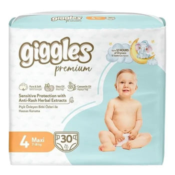 giggles 4 Maxi 7_18 kg 30 Pcs | جيجي ليس حفاضات للاطفال 4 ماكسي 7_18 كغ - 30 قطعة