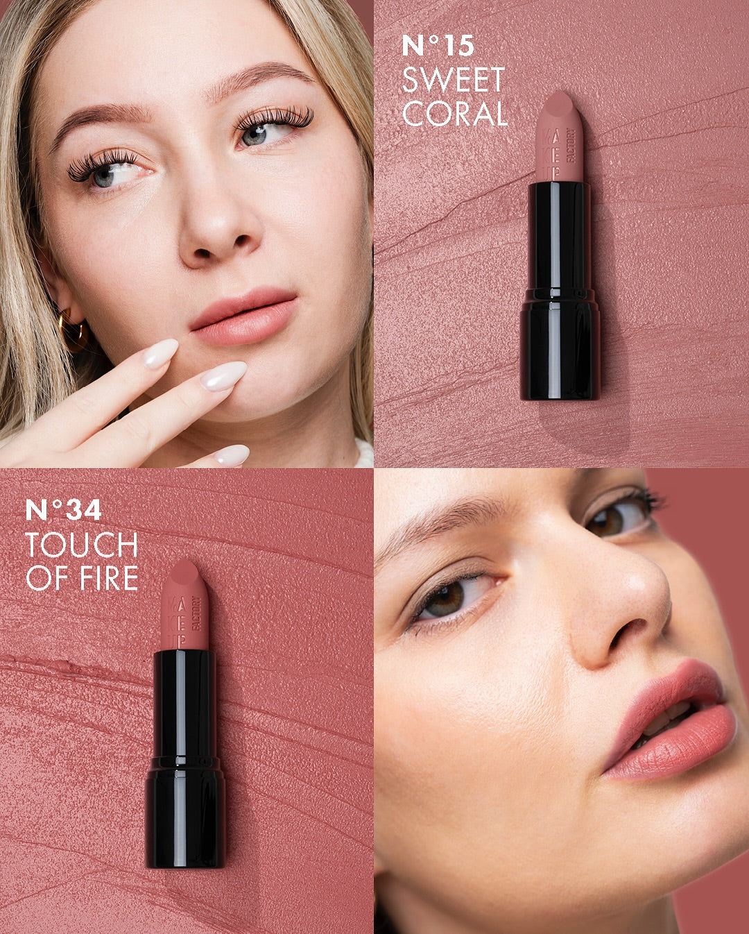 Make Up Factory Velvet Mat Lipstick - 4g | ميكاب فاكتوري أحمر شفاه مات - 4 غرام