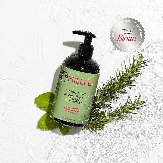 Mielle Rosemary Mint Strengthening Leave-In Conditioner - 355ml | بلسم الشعر المرطب والمقوي بالروزماري والنعناع  - 355 مل