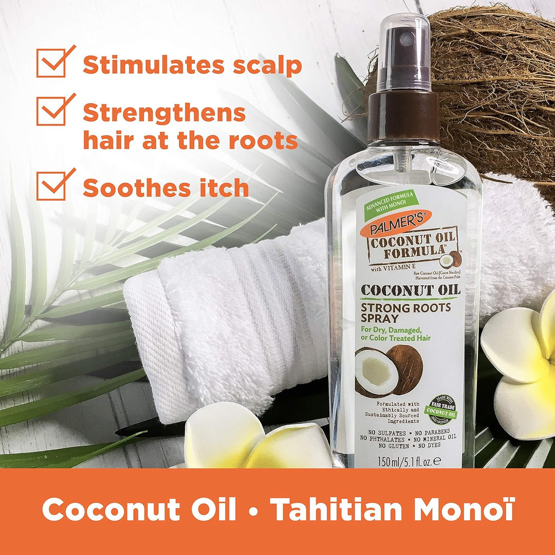 PALMER'S Coconut Oil Strong Roots Spray - 150ml | بالميرز بخاخ لفروة الرأس بزيت جوز الهند - 150 مل