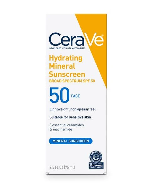 Cerave Hydrating Sunscreen SPF 50 Face Lotion - 75ml | سيرافي مرطب مع واقي شمسي بعامل حماية 50% - 75 مل