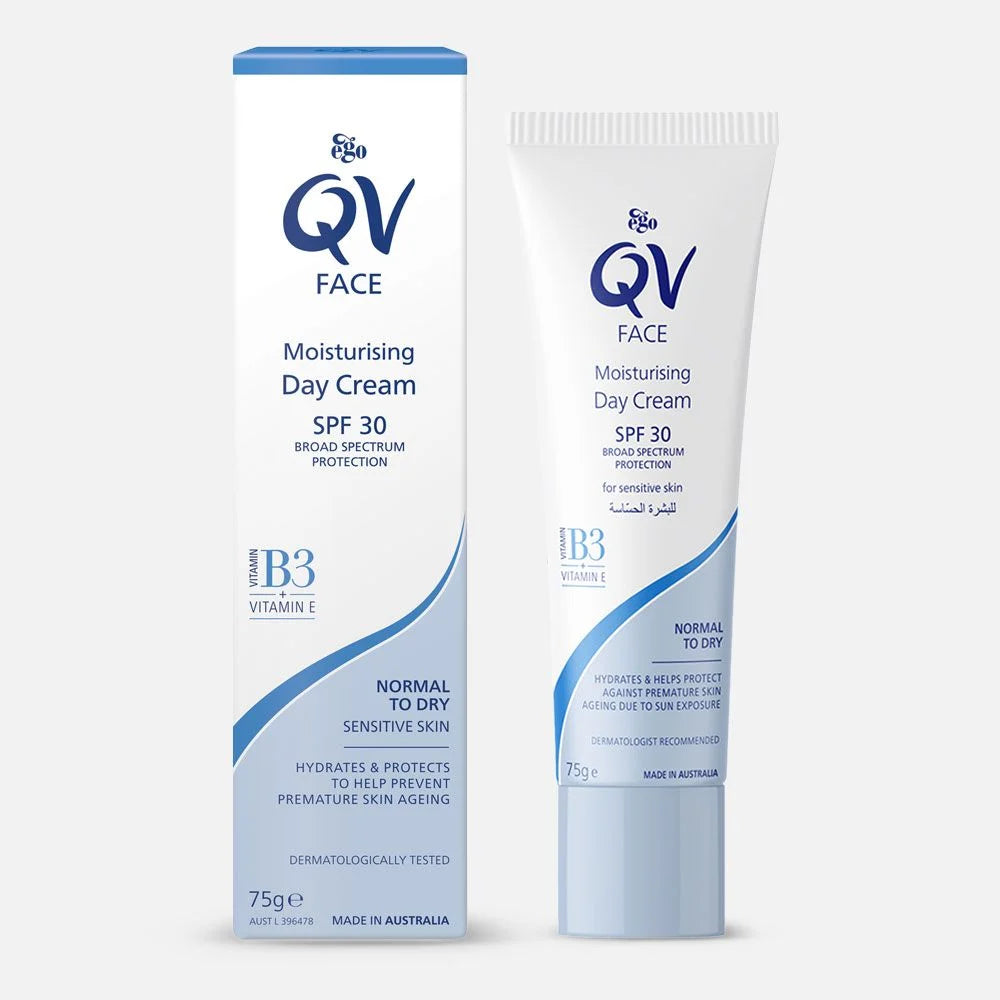 QV Moisturizing Face Cream SPF 30 - 75g | كيو في كريم مرطب مع spf30 - 75 غرام