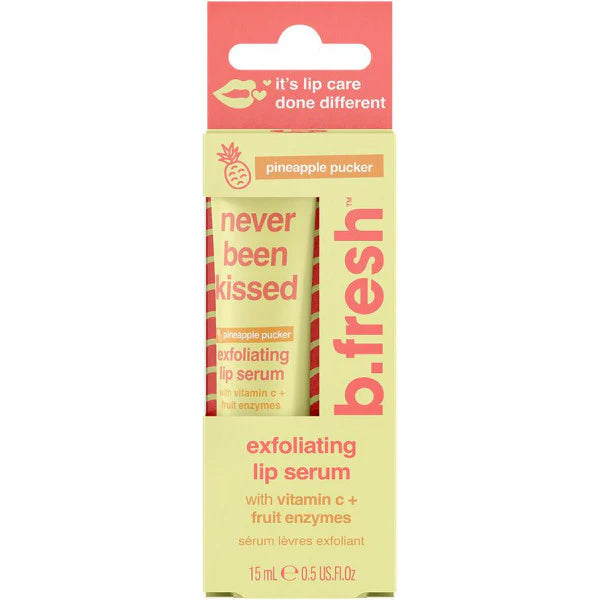 b.Fresh Never Been Kissed Exfoliating Lip Serum Exfoliating lip serum - 15ml | بي فريش سيروم مقشر و مرطب للشفاه - 15 مل