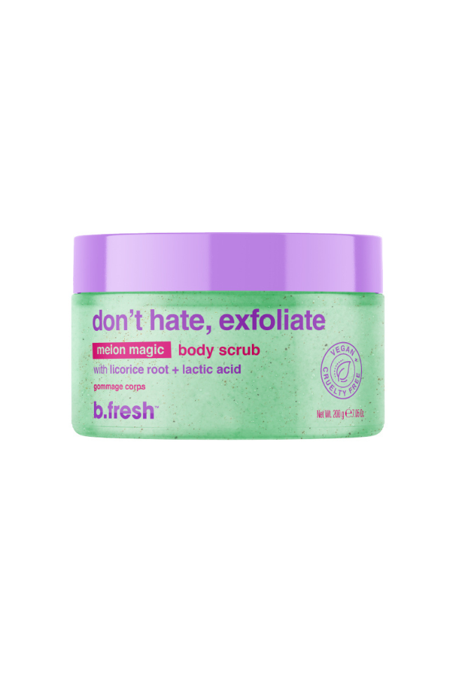 b.Fresh Don't Hate, Exfoliate Melon Magic Body Scrub Melon aroma body scrub - 200g | بي فريش مقشر فيزيائية للجسم - 200 غرام