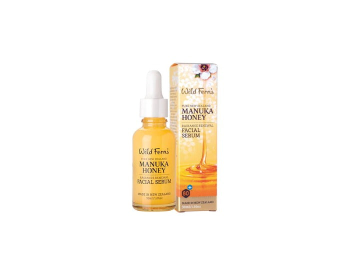 Wild Ferns Manuka Honey Radiance Renewal Facial Serum - 30ml | وايلد فيرنز سيروم بعسل المانوكا لتجديد البشرة - 30 مل