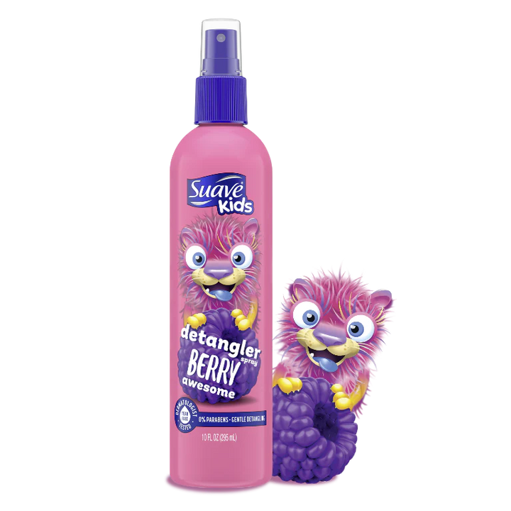 Suave Detangler Berry Awesome Spray - 295ml | سواف بخاخ لفك تشابك الشعر للاطفال برائحة التوت -295 مل
