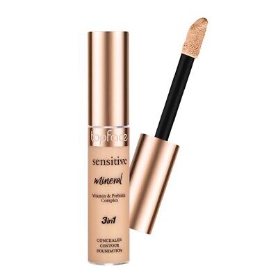 TopFace Sensitive Mineral 3in1 Concealer Contour Foundation -12ml | توب فيس كونسيلر 3 في 1 - 12 مل
